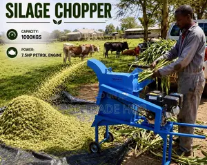 Brand New Silage Animal Feed Chopper With 7.5HP Engine 1000kg/Hr