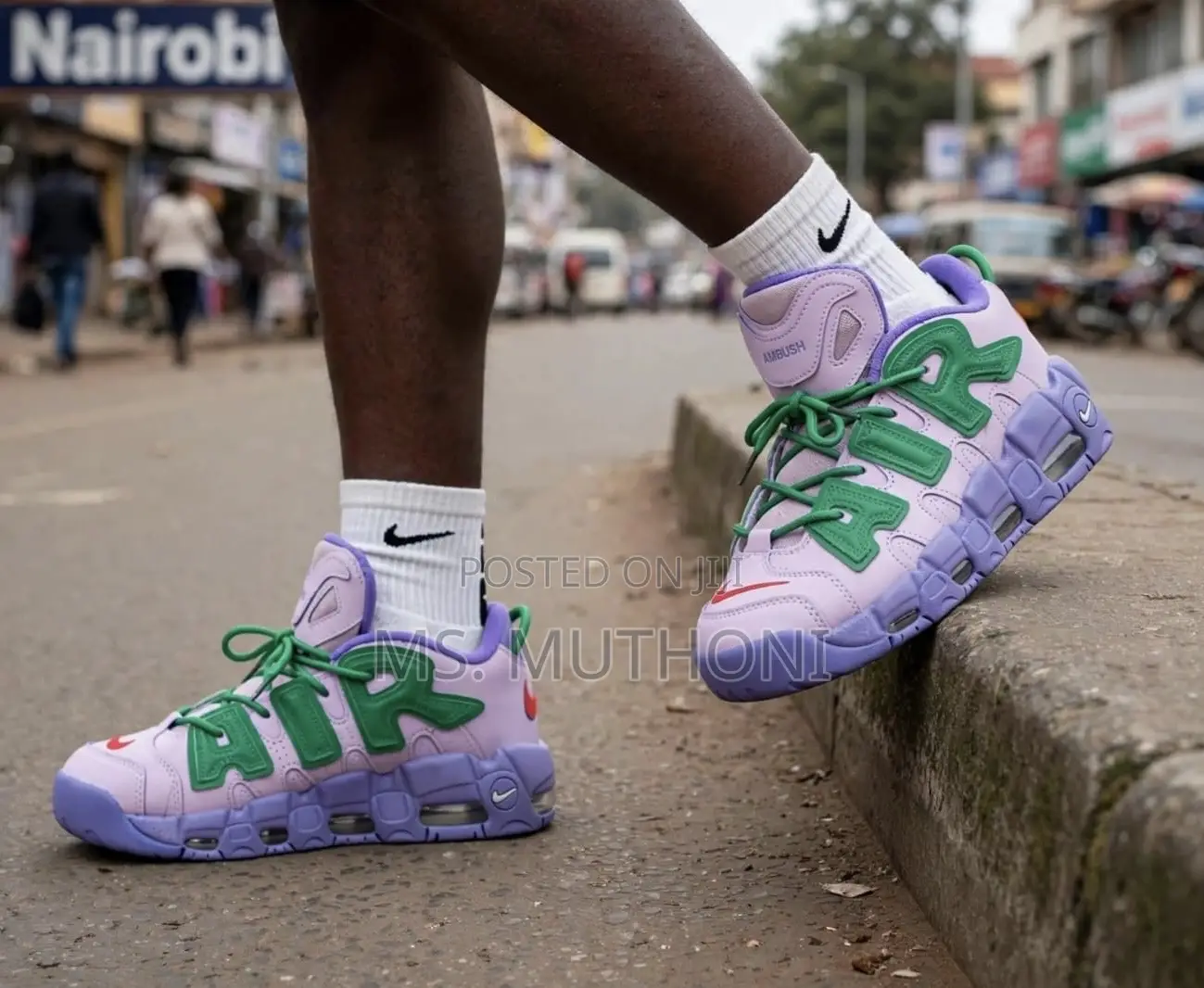 The Ambush X Nike Air More Uptempo Low "Lilac".