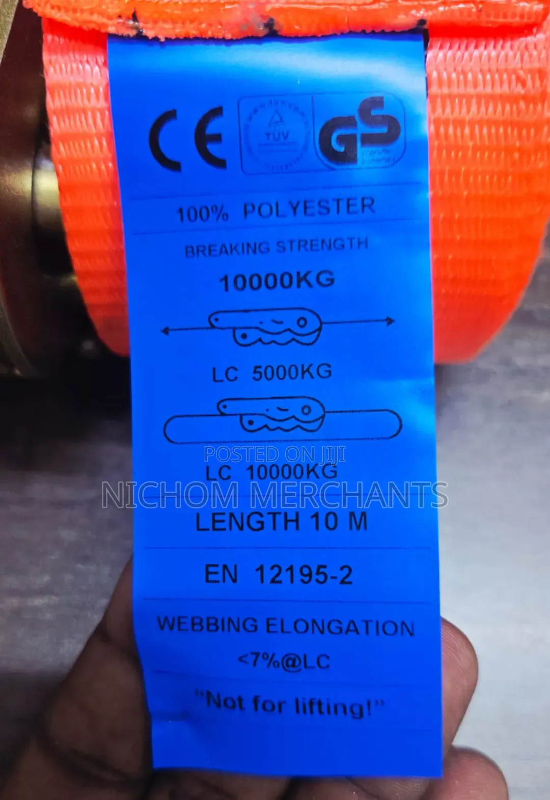 10ton 10m Ratchet Tie Down Straps