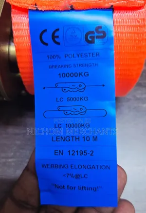 10ton 10m Ratchet Tie Down Straps
