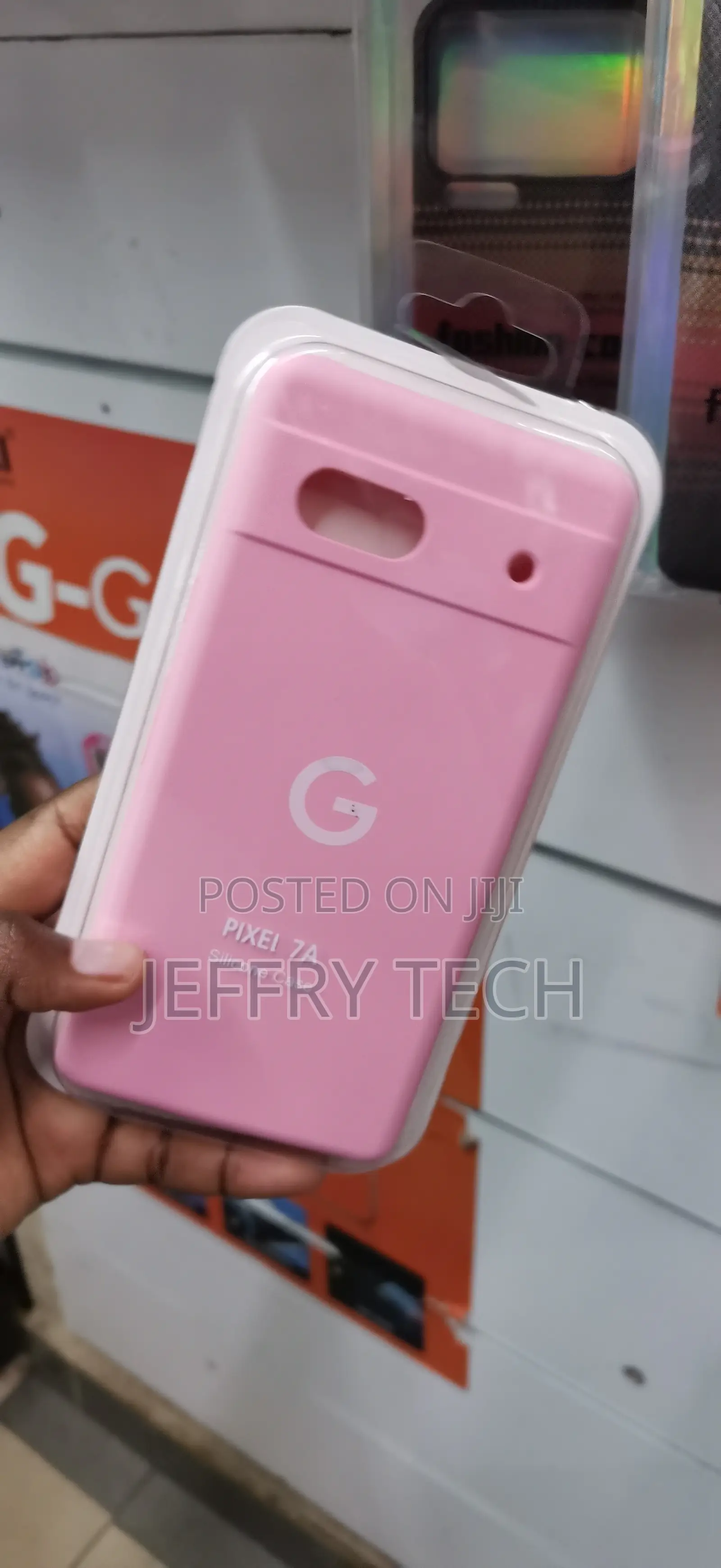 Pink Google Pixel 7a Hock-Absorbent Soft-Touch Silicone COVER