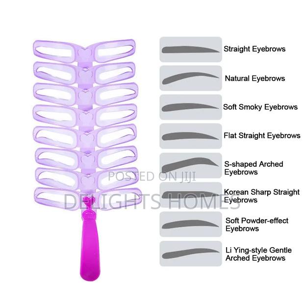 8 Pieces Eyebrow Stencil 8 Styles_esj - thumbnail 2