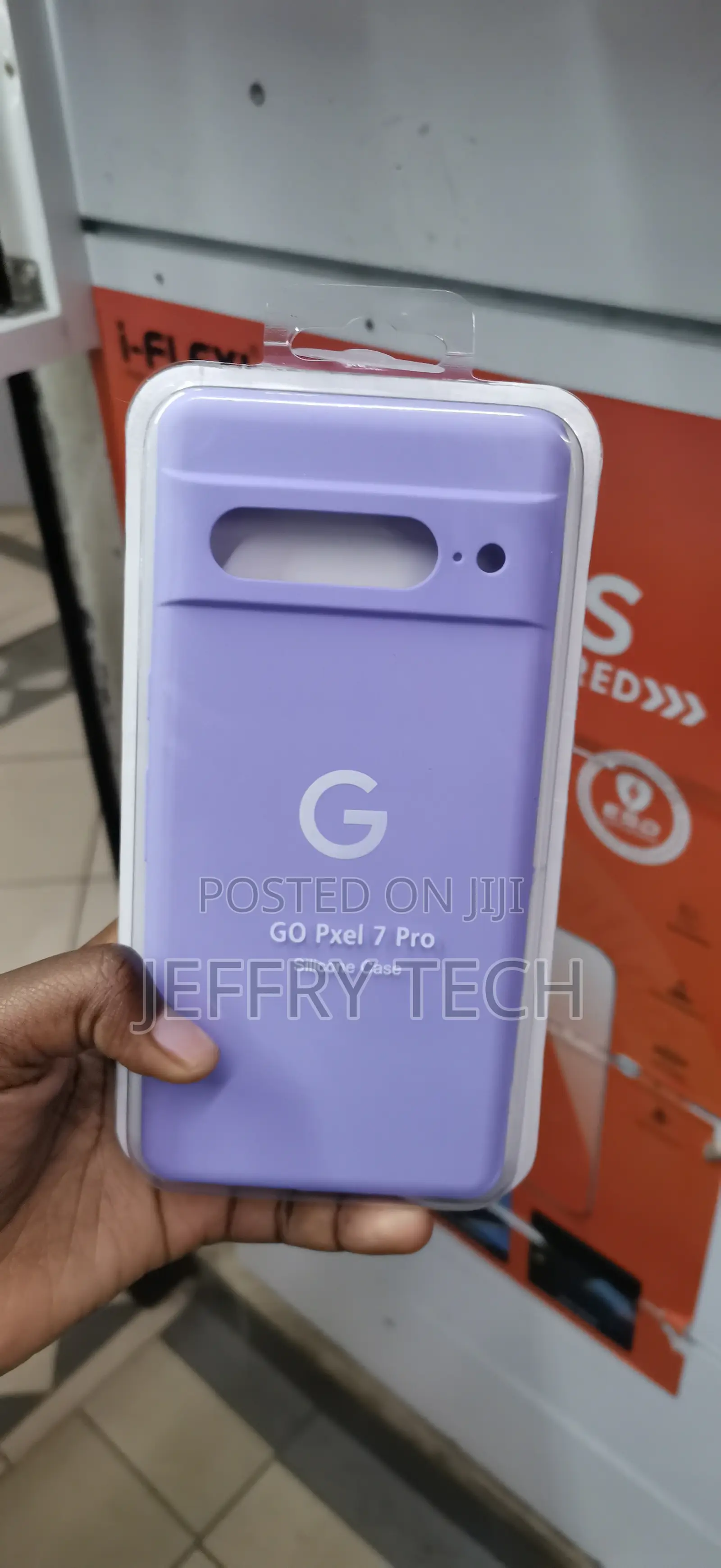 Google Pixel 7 Pro Lilac Silicone Case With a Soft Texture