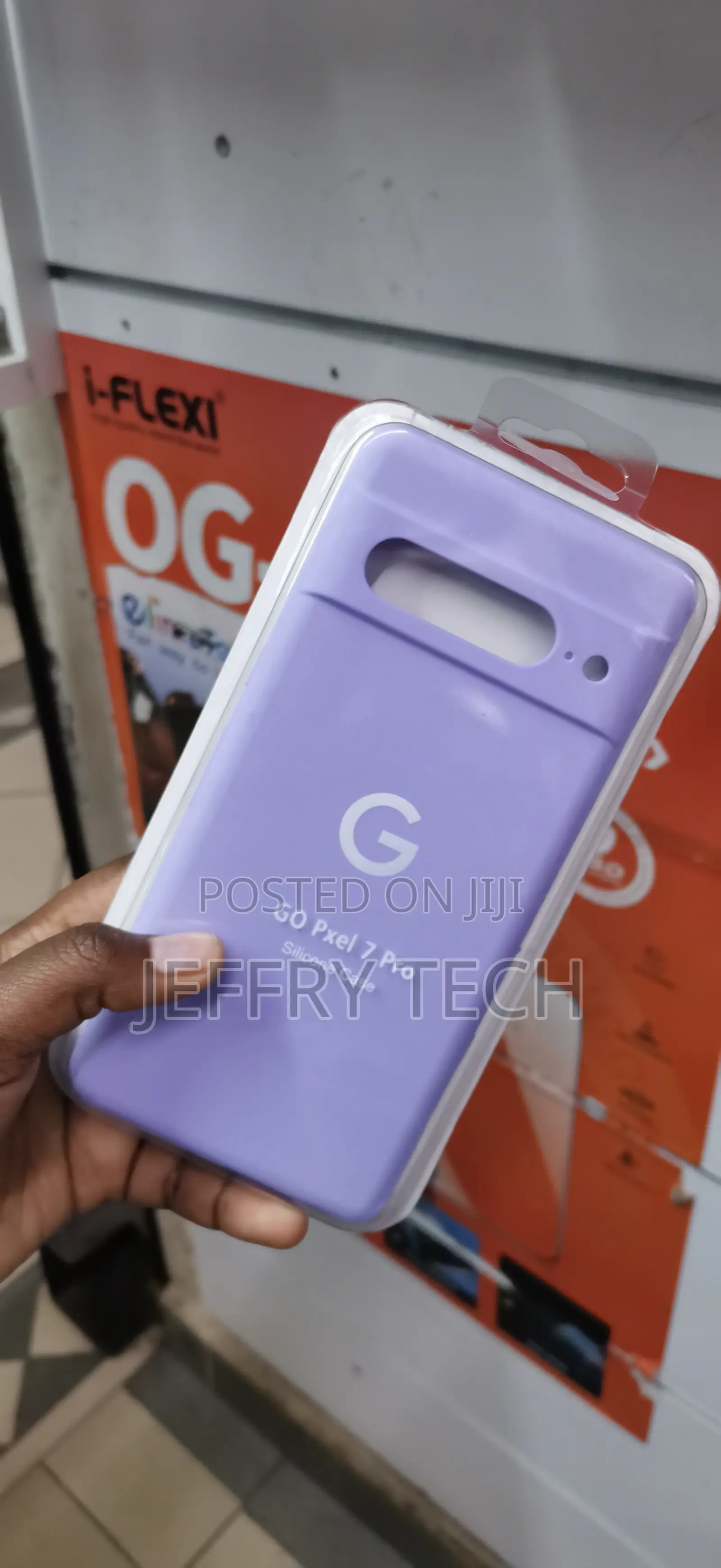 Google Pixel 7 Pro Lilac Silicone Case With a Soft Texture