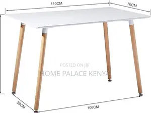 Dining Table: White Oak Albie Rectangular Dining Table