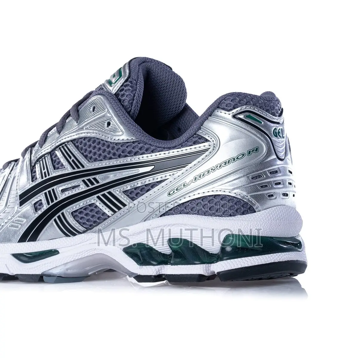 Assorted Y2K Retro-Futuristic Metallic Silver Mesh ASICS Gel-Kayano