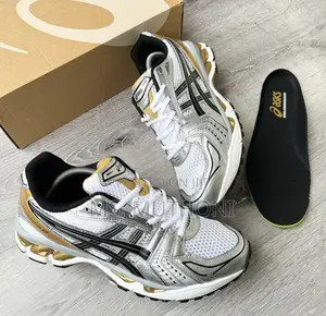 Assorted Y2K Retro-Futuristic Metallic Silver Mesh ASICS Gel-Kayano