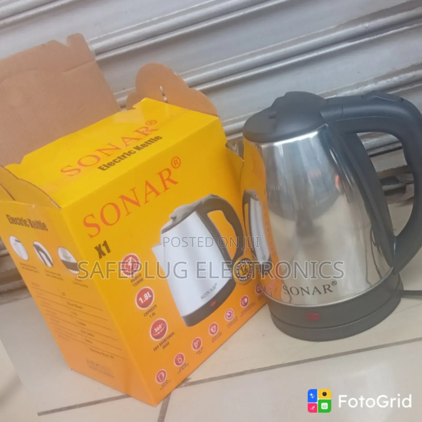 1.8L Electric Kettle – Fast Boil Stainless Steel Water Boiler