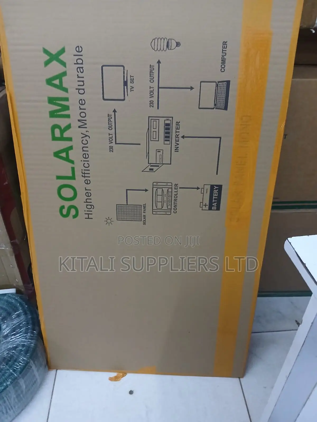 200w Solar Kit With 600w Inverter ,100ah Solarmf Chloride Battery
