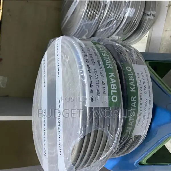 Premium 2.5mm 3 Core Twin Earth PVC Wiring Cable – 90 Metres