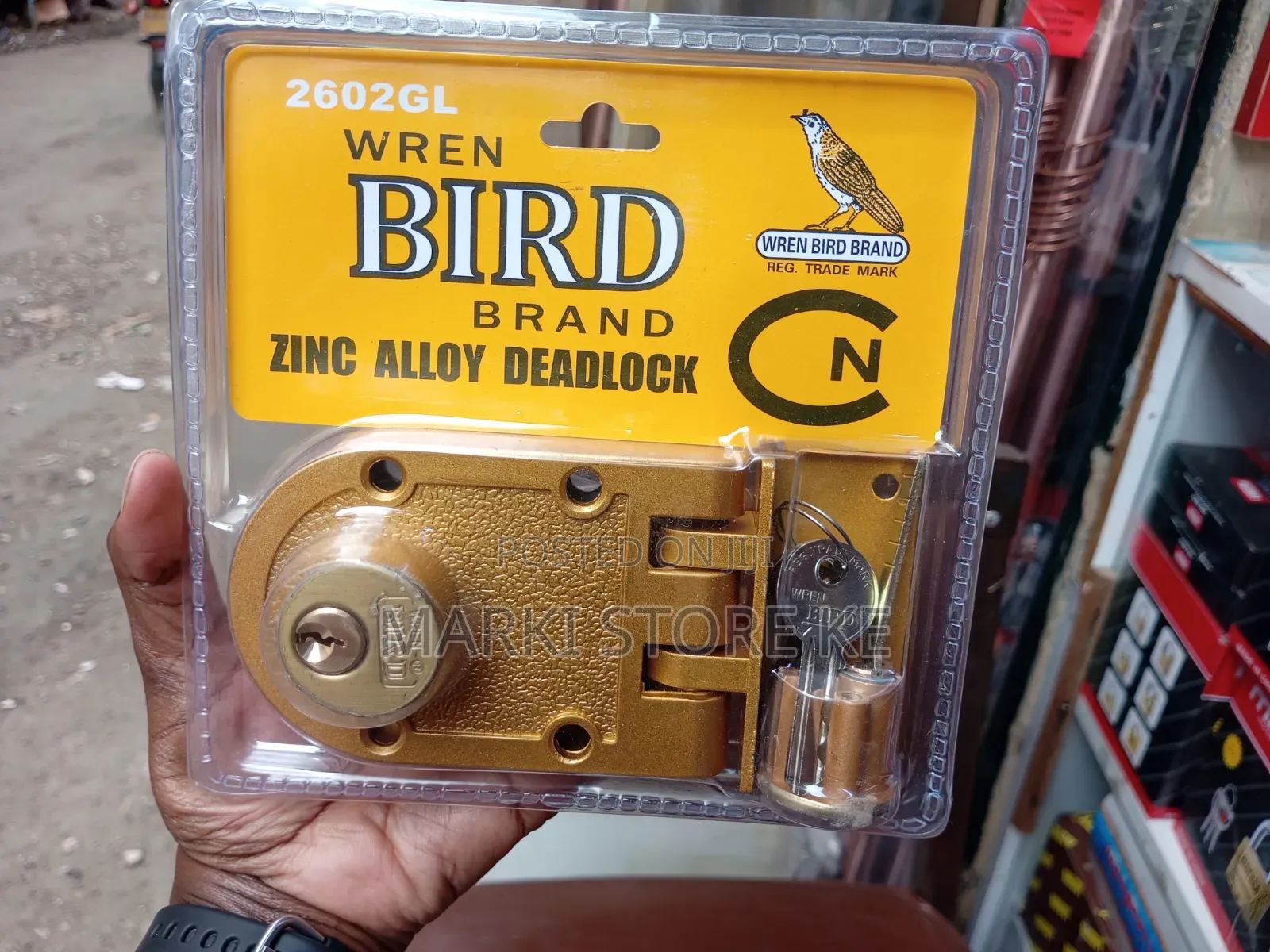 Double Keyed Bird Rim Lock/Gate Deadlock