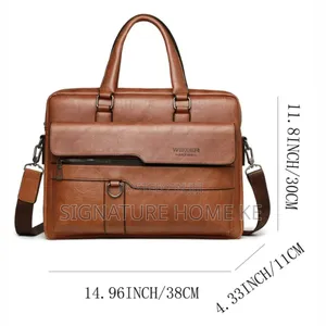 Jeep Quality Laptop Shoulder Bag -Light Brown