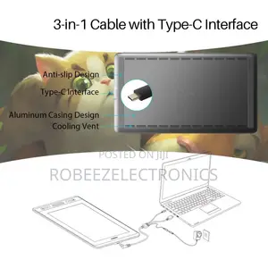 HUION GT 133 Creative Pen Display Monitor Drawing Tablet With Stand