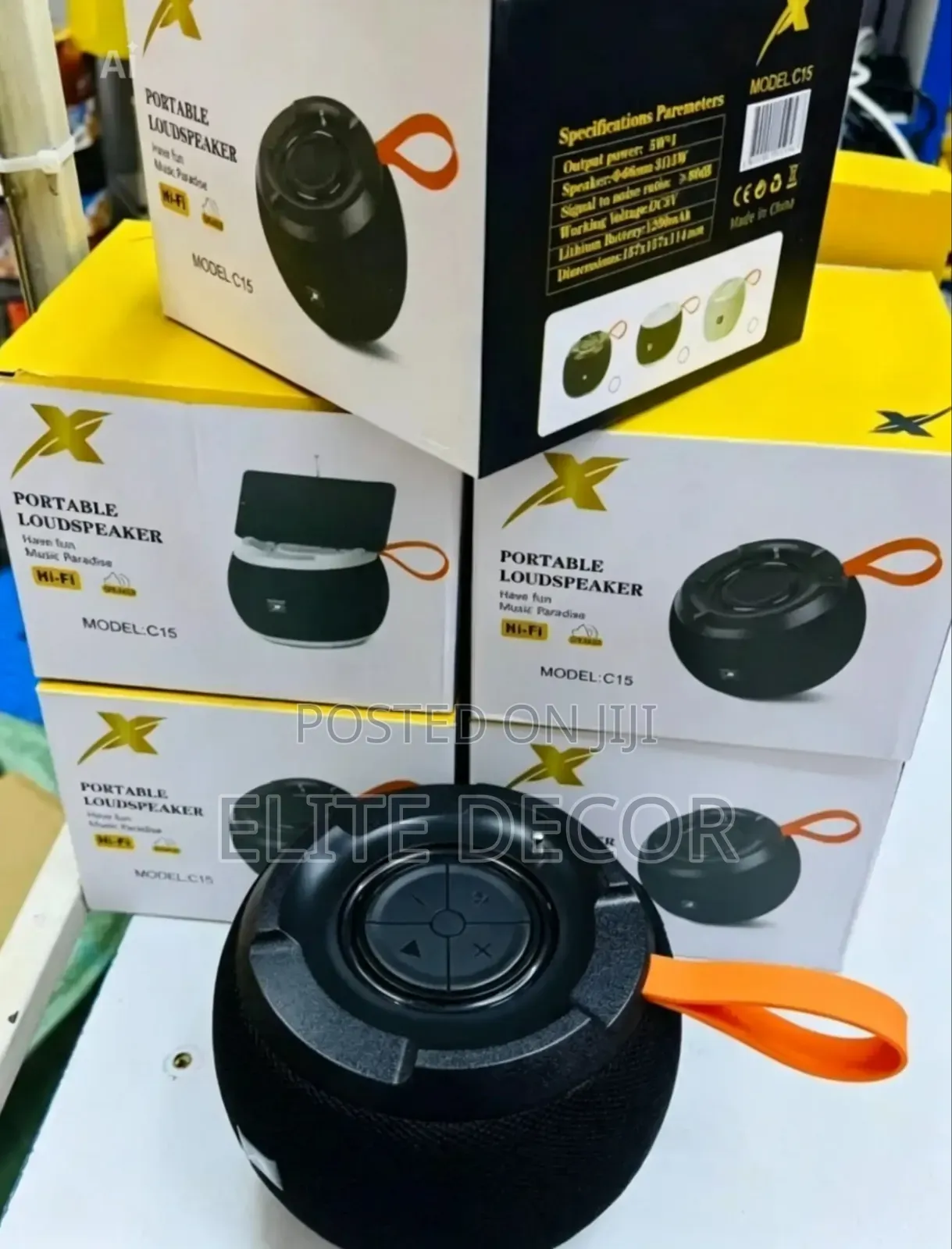 C15 Portable Bluetooth Speaker – Super Bass Wireless Speaker With FM