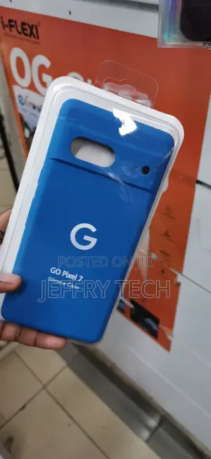 A Blue Silicone Protective Case for the Google Pixel 7