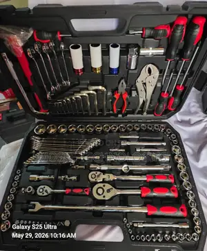 129-Piece Professional Socket & Hand Tool Set With Carry Case