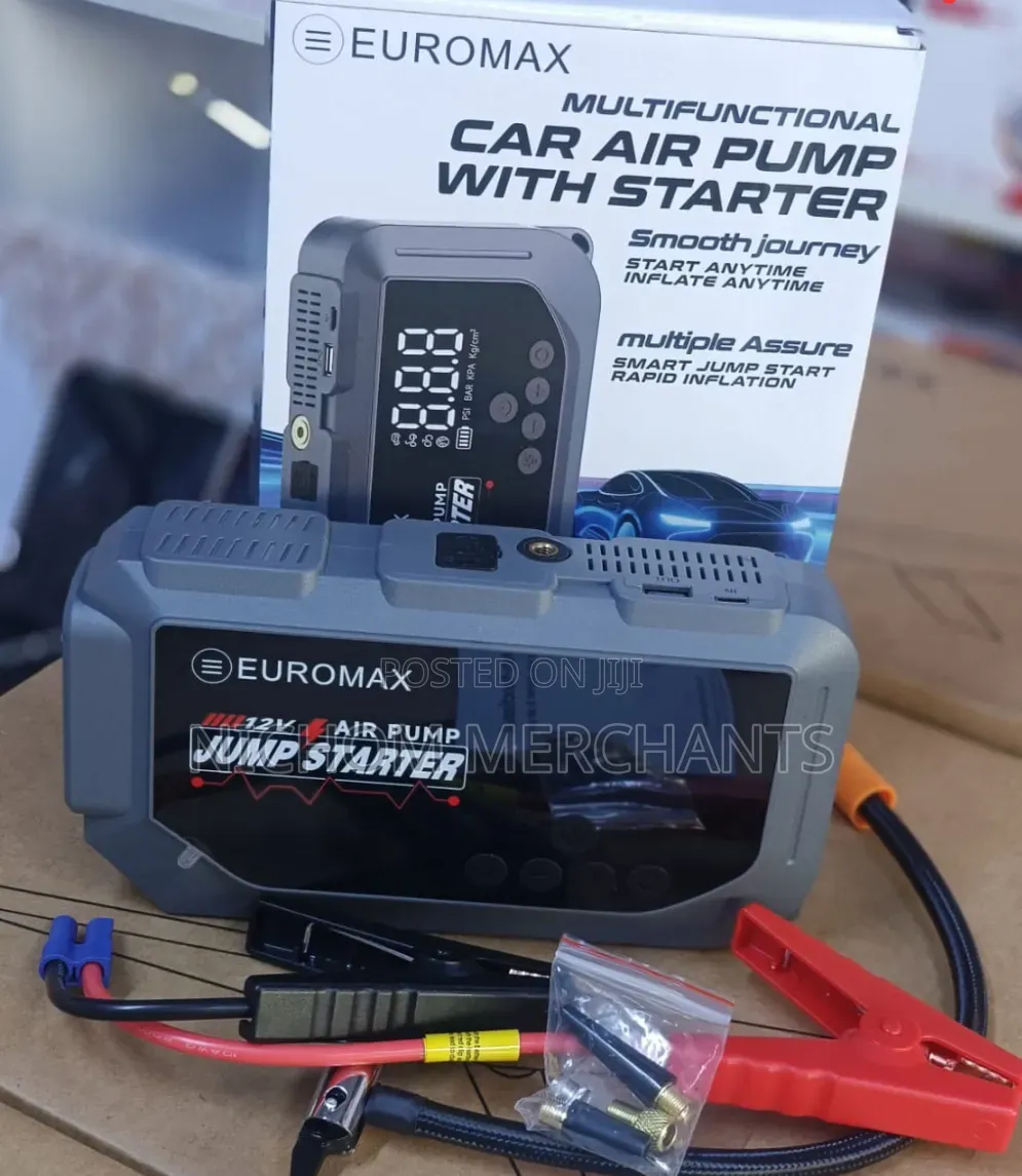 Euromax 12v Car Jump Starter Kit With Tyre Inflator