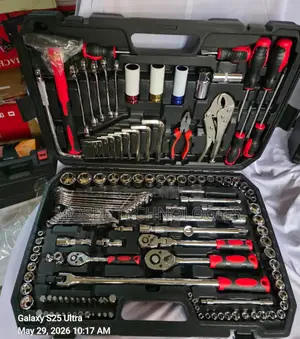 129PCS Heavy-Duty Mechanic Tool Kit With Ratchets & Sockets