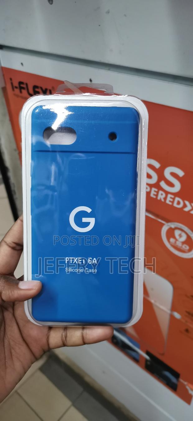 Bright Blue Silicone Protective Phone Case-Google Pixel 6a - main view