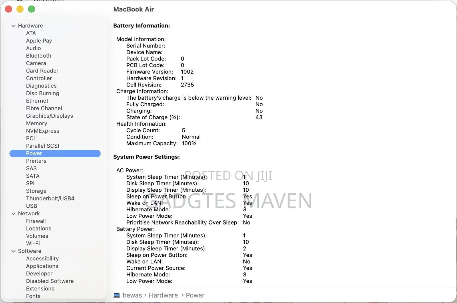 Laptop Apple MacBook Air 8GB Apple M1 SSD 256GB