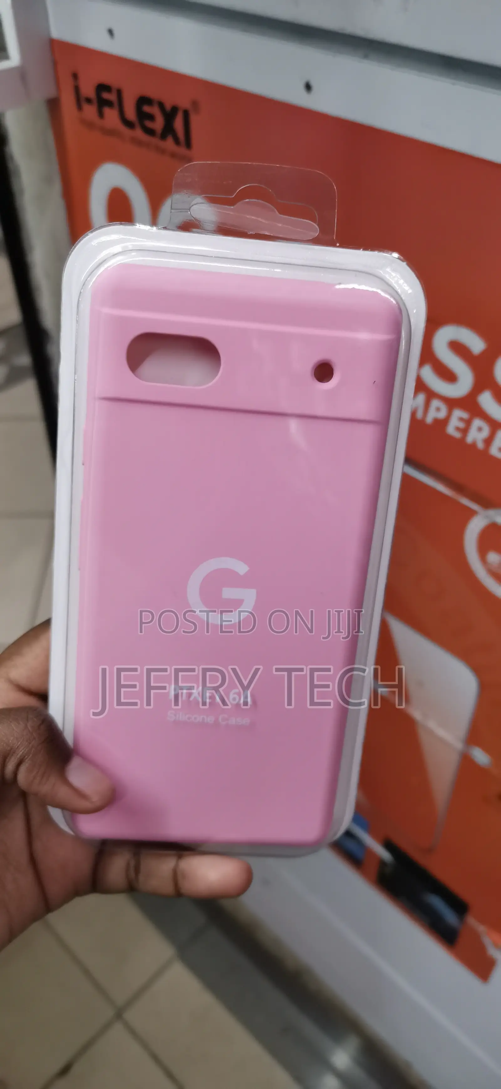 Pink PTXE 6A Silicone Phone Case WITH Google "G" Logo