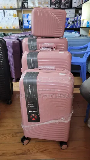 4in1 Rubber Suitcase Expandable With 360° Silent Spinner Wheels