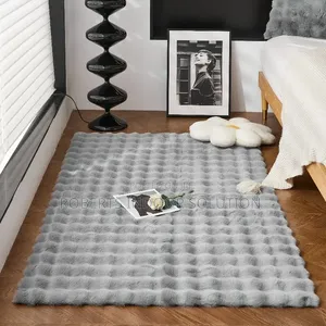 Cozy Rabbit Fur Bedside Carpet