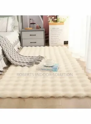 Cozy Rabbit Fur Bedside Carpet