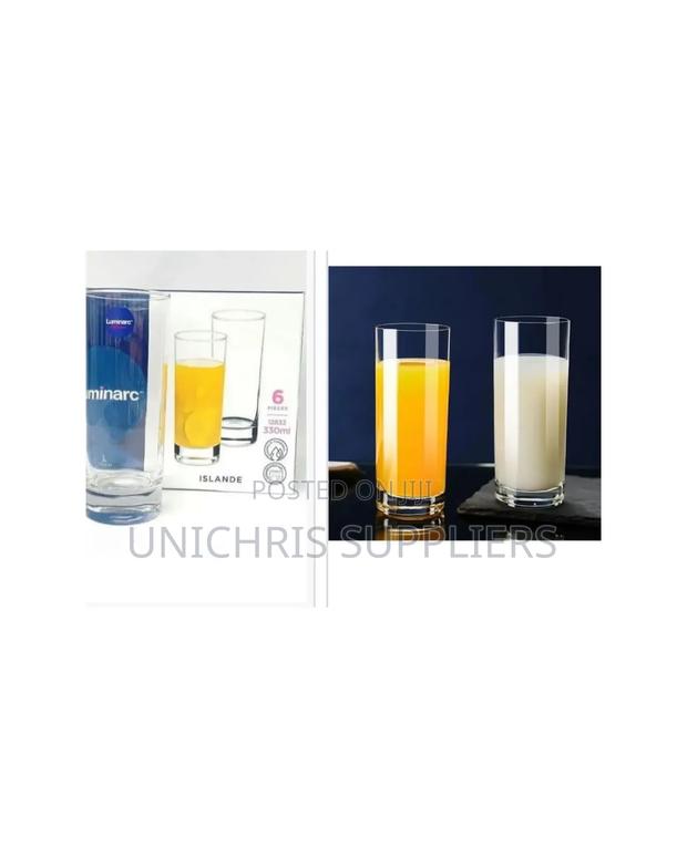 *Set of 6 Luminarc Islande Glasses 