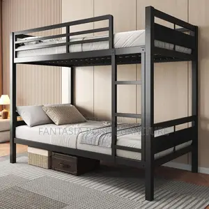 4x6 Dark Grey Bunk Bed / Double Decker Bed With Ladder in Nairobi