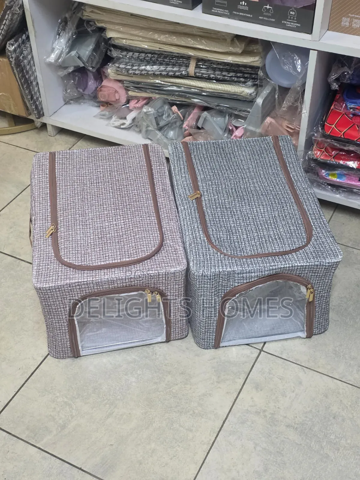 *Visible Window Clothes Storage Box Organizer_tt