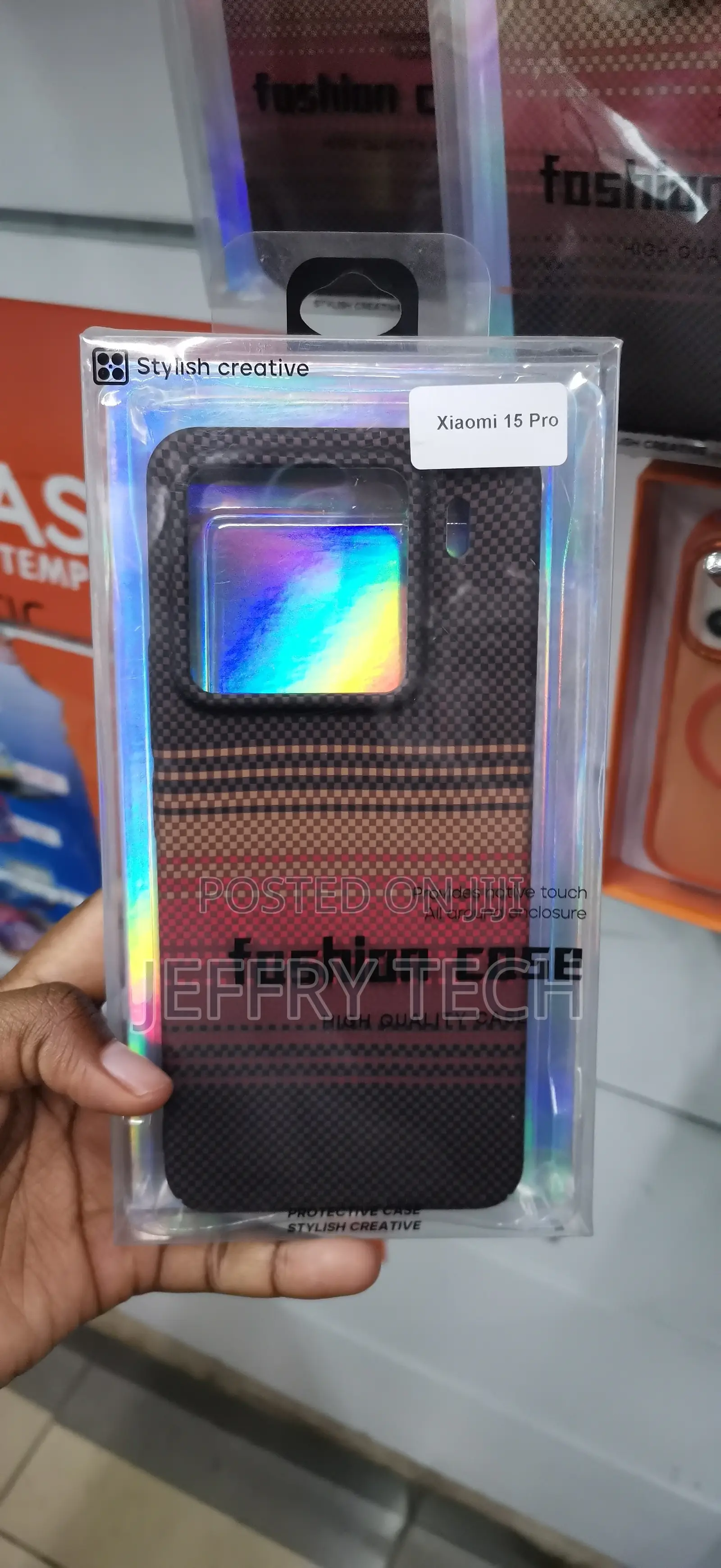 Carbon Fiber Style Gradient Fashion Case for the Xiaomi 15