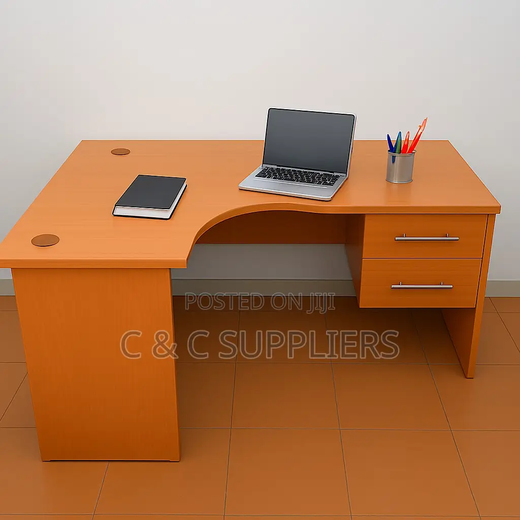 Customized L-Shaped Clerical Study Desk.
