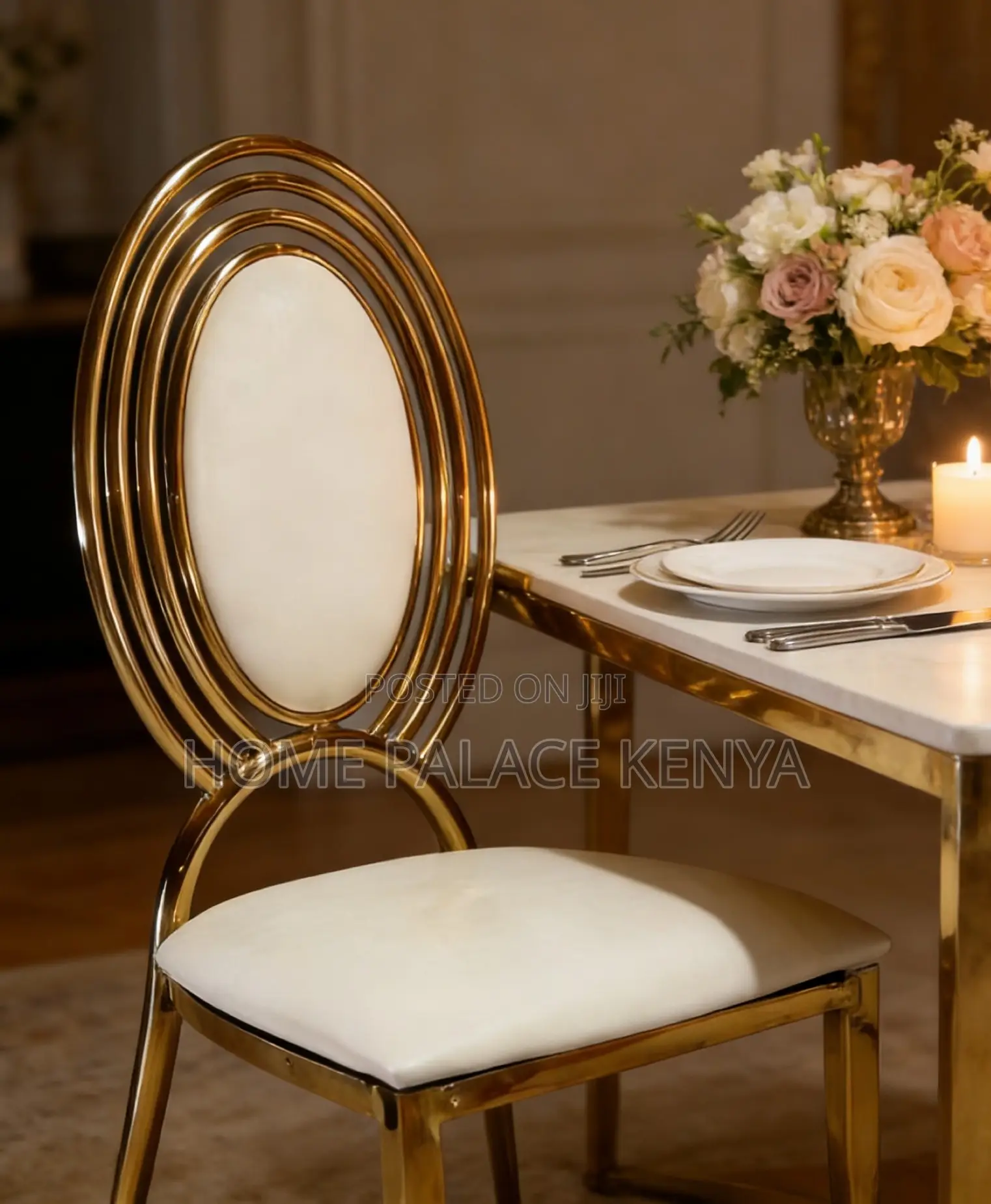 Banquet Chair: Multi Circle Hoop Back Dining Chair