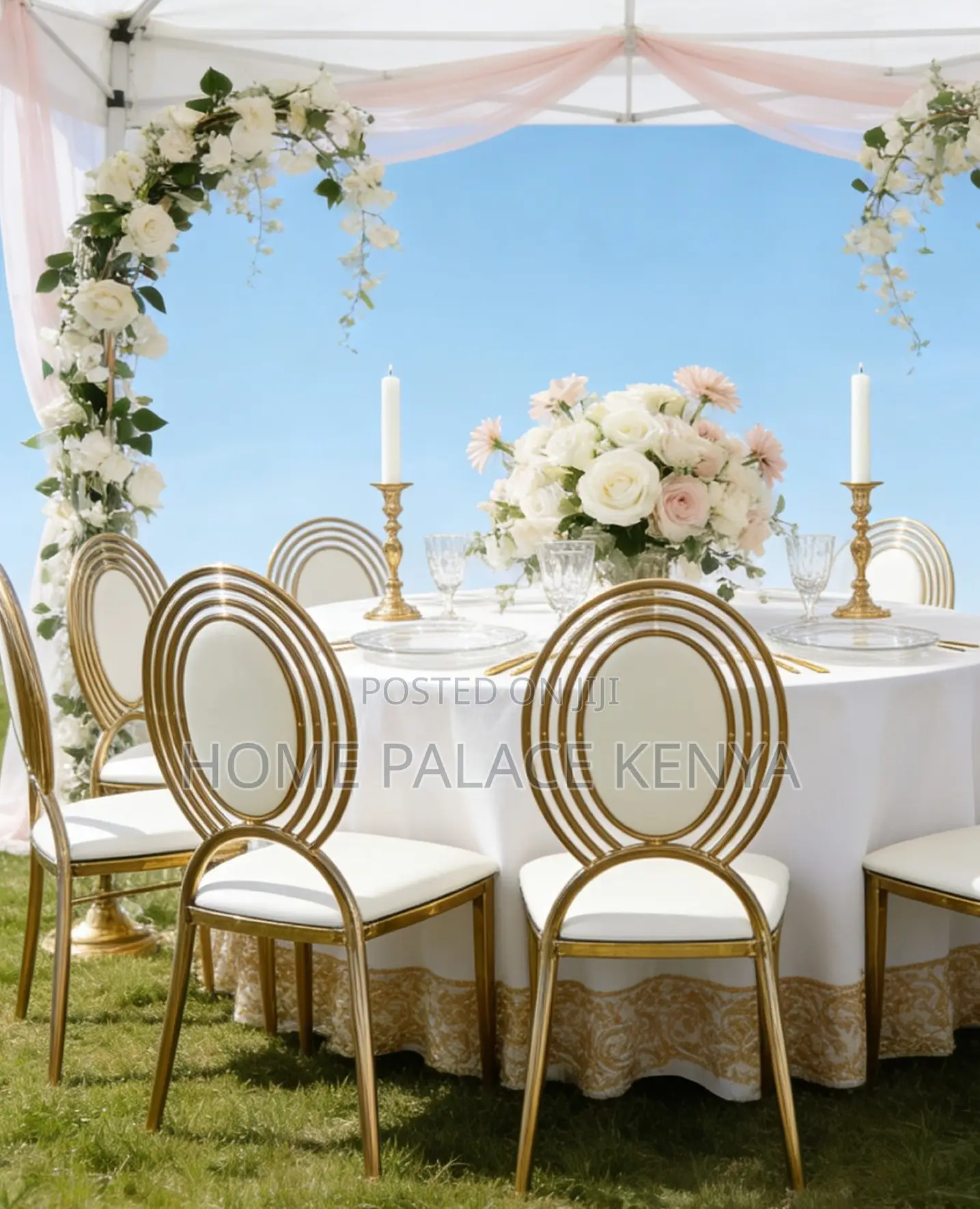 Banquet Chair: Multi Circle Hoop Back Dining Chair
