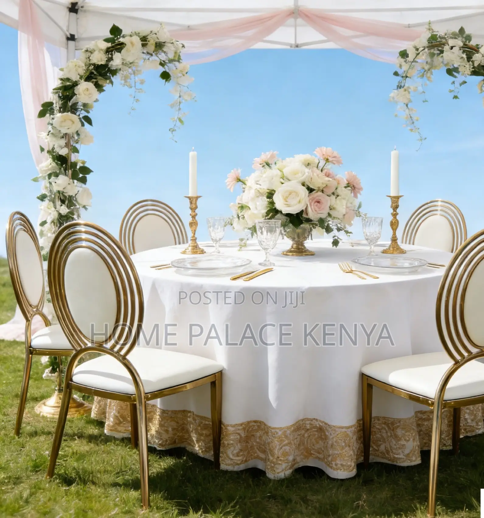 Banquet Chair: Multi Circle Hoop Back Dining Chair