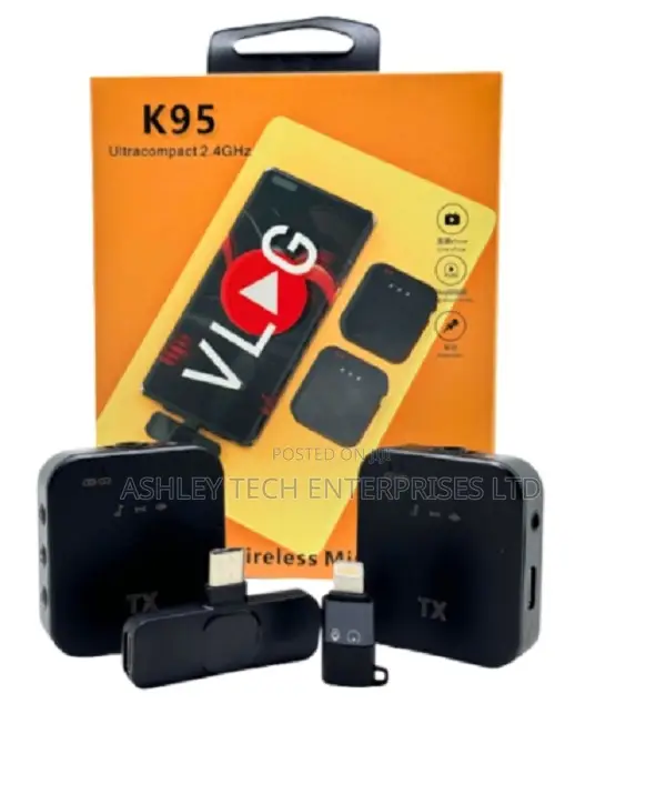  3-in-1 Wireless Lavalier Microphone for Phones