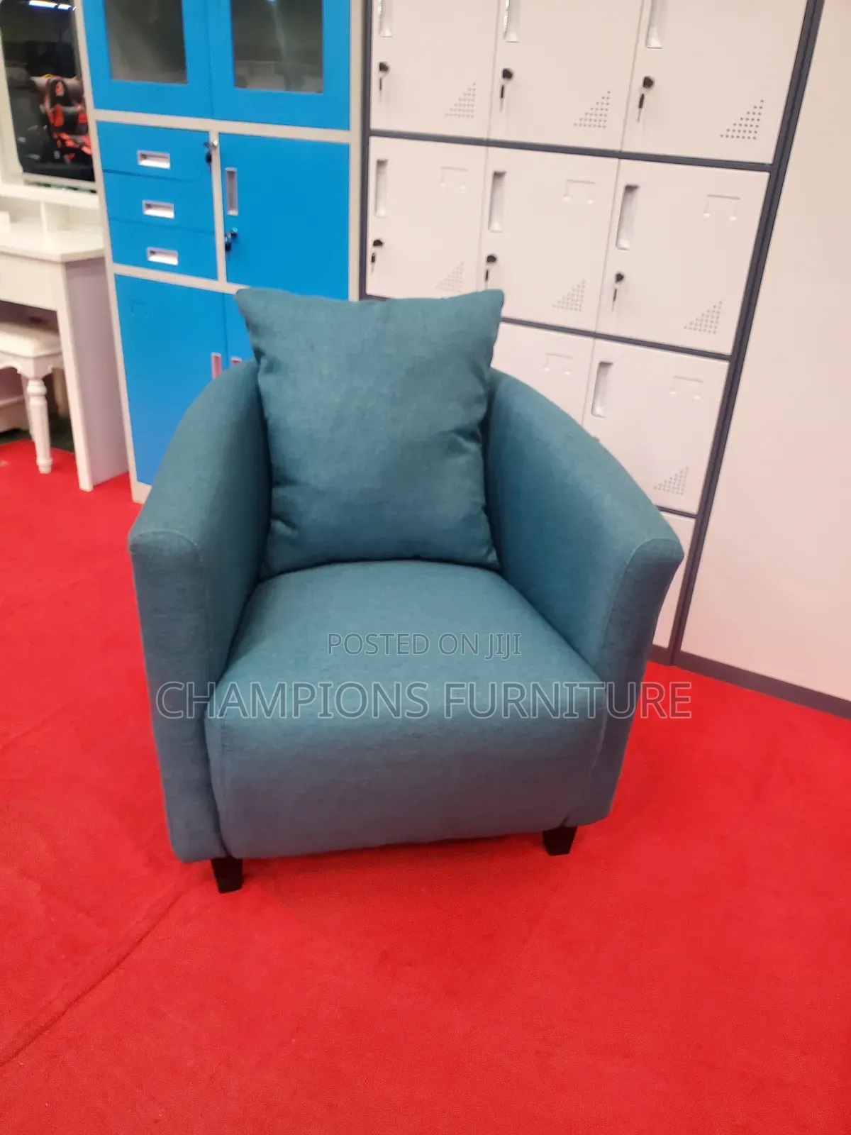 Blue Accent Armchair
