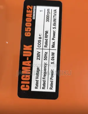 Cigma Generator 7kva / Gasoline 7kva Cigma Generator Machine