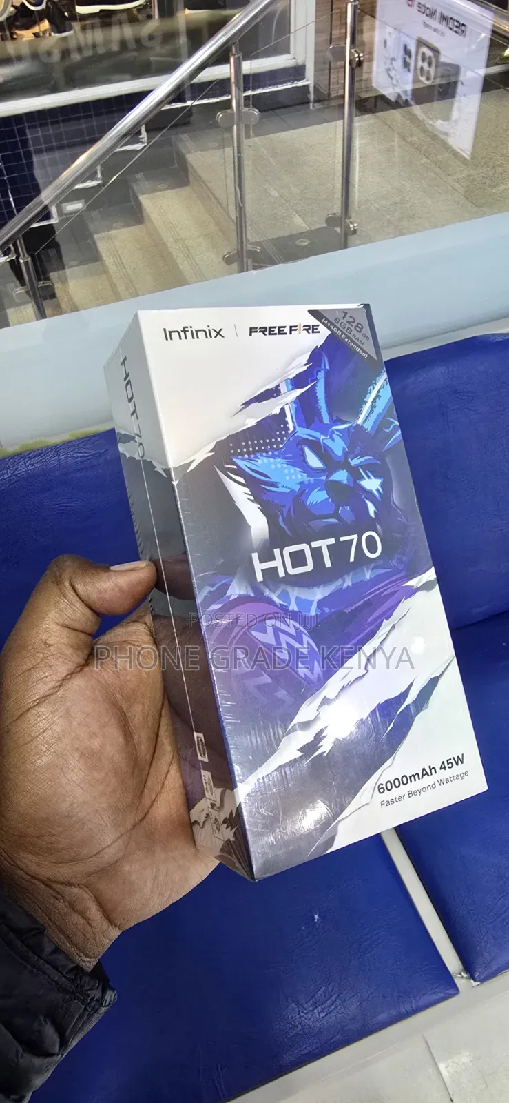 New Infinix Hot 70 128 GB Black