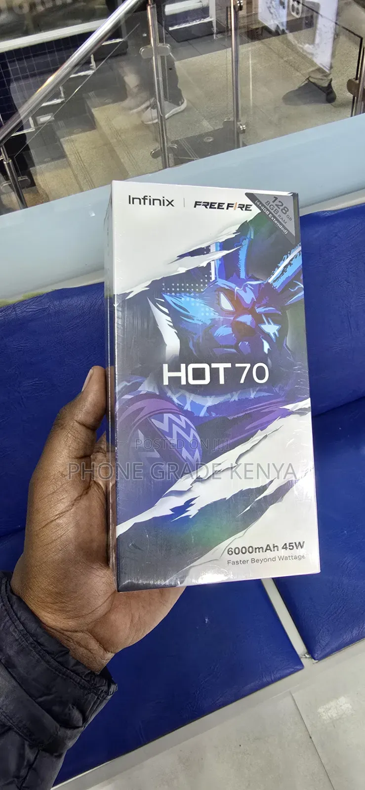 New Infinix Hot 70 128 GB Black