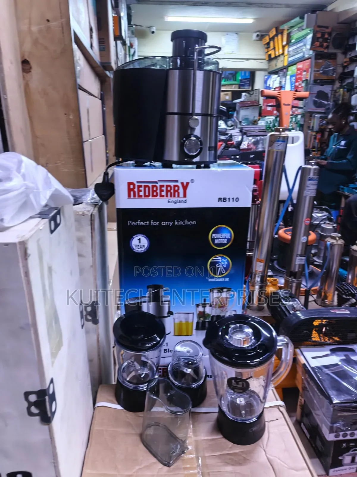 Red Berry Commercial Blender 4in1