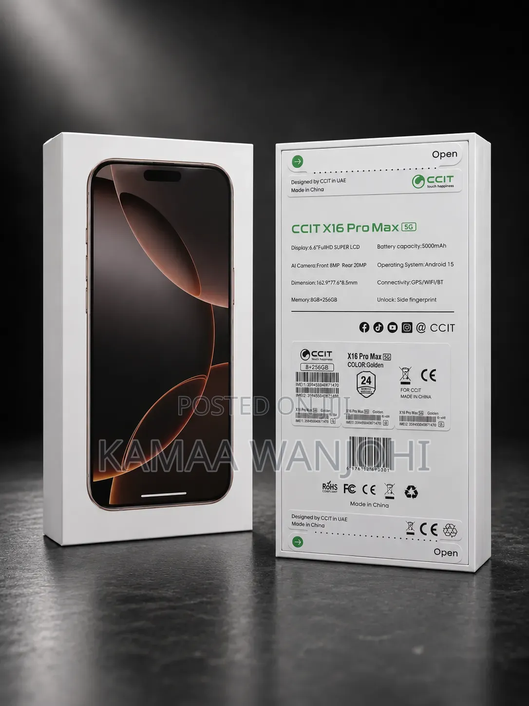 New Mobile Phone 256 GB Gold