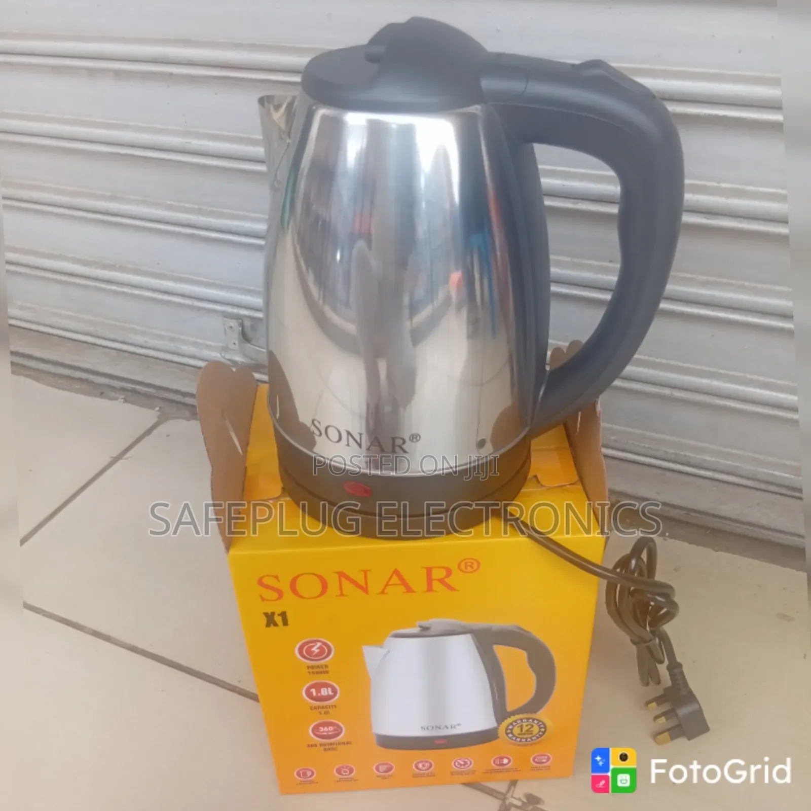 1.8L Automatic Electric Kettle – Rapid Boil Tea Coffee Maker