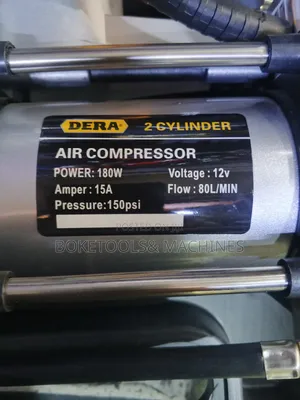 Dera Heavy Duty Double Cylinder Mini Air Compressor