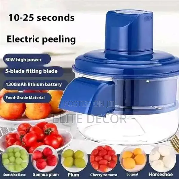 Wireless Rechargeable Fruit Vegetable Peeler Machine