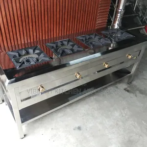 Four‐Burner Stainless Steel Cooker
