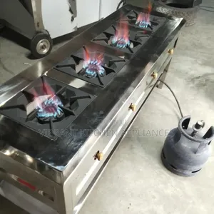 Four‐Burner Stainless Steel Cooker
