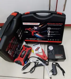 Heavy Duty Portable Car Jump Starter Kit With Air Compressor