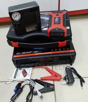 Heavy Duty Portable Car Jump Starter Kit With Air Compressor
